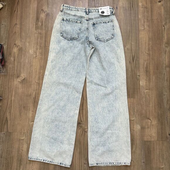 NWT BP 'Be Responsible' Jeans Womens Acid Wash High Rise Mom Straight Leg 28 Y2K - Picture 8 of 11